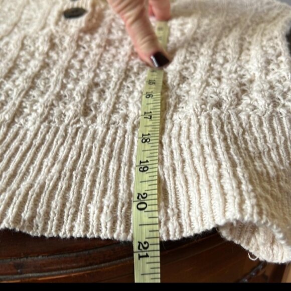 Free People Beige Knit Sweater with bell sleeves - Picture 6 of 8